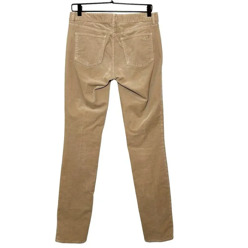 Tory Burch Women’s Slim Fit Corduroy Pants Tan Size 28